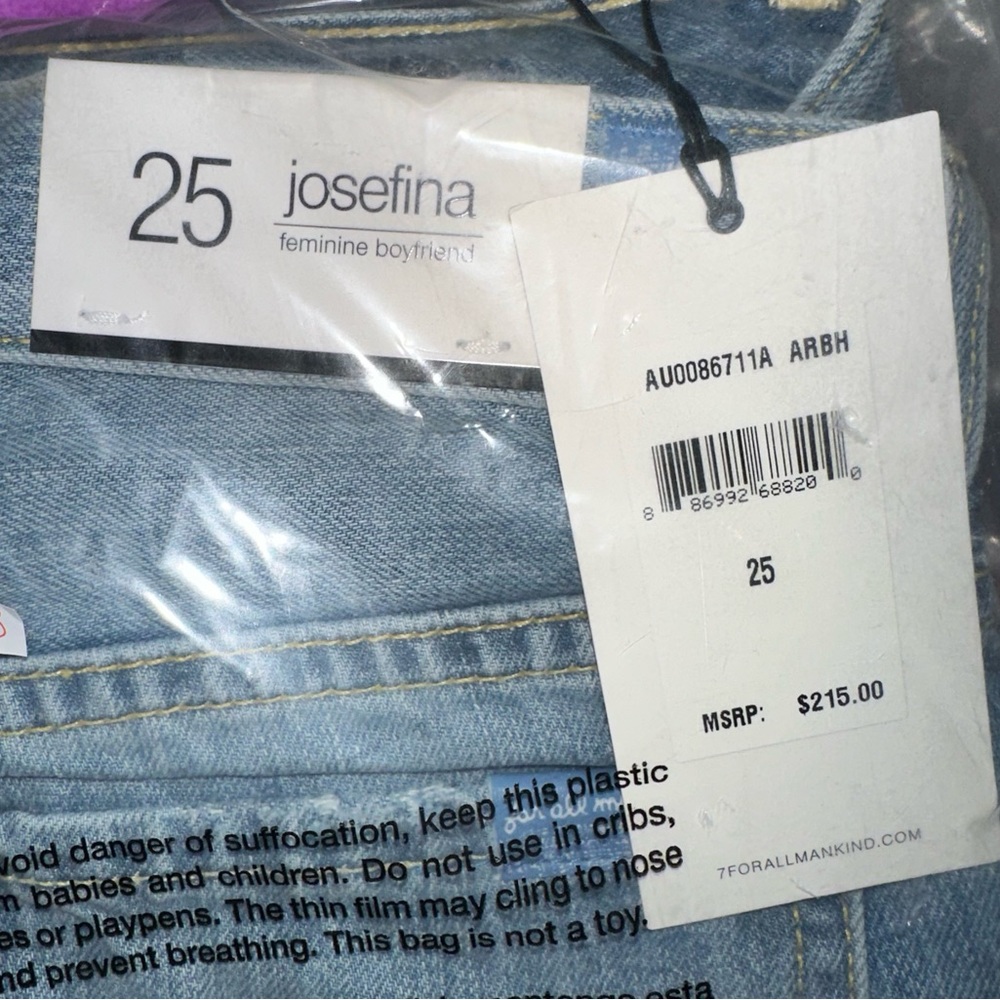 7 For All Mankind Josefina Feminine Boyfriend Jean - Picture 3 of 3